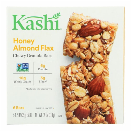 Kashi Honey Almond Flax Chewy Granola Bars Perspective: front