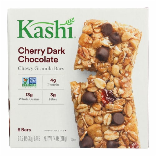 Kashi Cherry Dark Chocolate Chewy Granola Bars Perspective: front