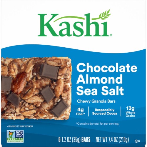 Kashi Chocolate Almond Sea Salt Chewy Granola Bars Perspective: front