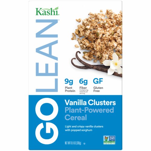 Kashi Go Lean Vanilla Clusters Plant-Powered Cereal Perspective: front