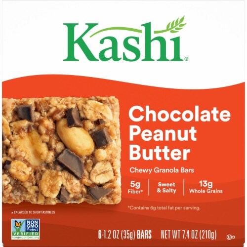 Kashi Chocolate Peanut Butter Chewy Granola Bars Perspective: front