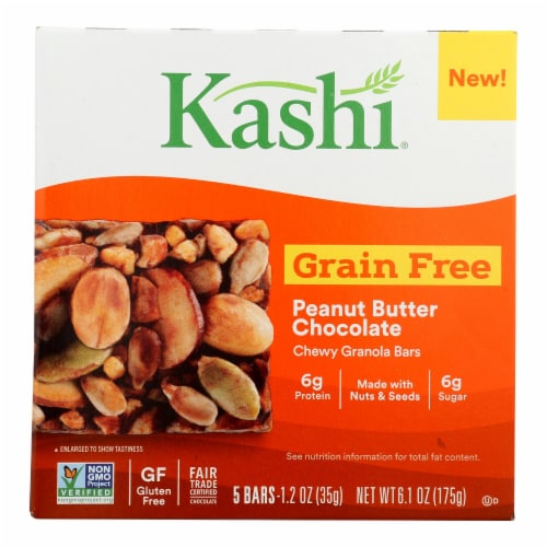 Kashi Chewy Granola Bars Peanut Butter Chocolate Perspective: front