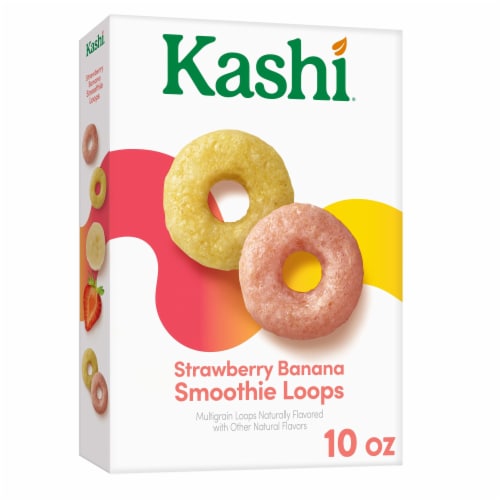 Kashi Strawberry Banana Smoothie Loops Cereal Perspective: front