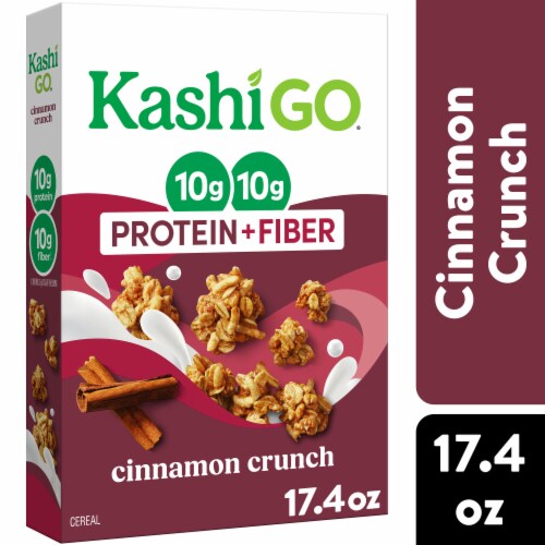 Kashi GO Cinnamon Crunch Protein Cereal Perspective: front