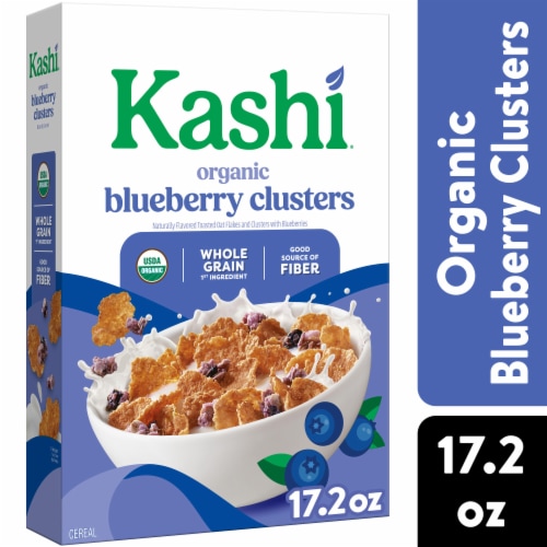 Kashi Blueberry Clusters Cereal Perspective: front
