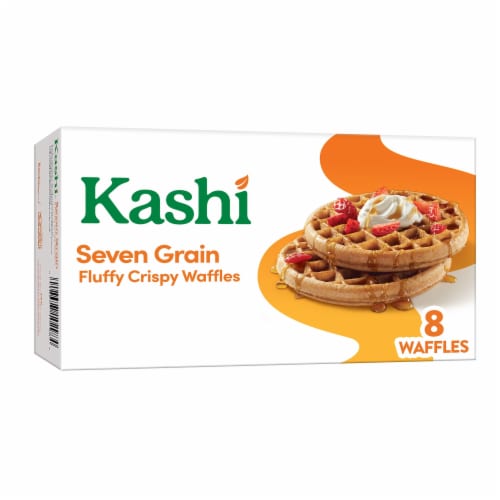 Kashi Frozen Waffles Seven Grain Perspective: front