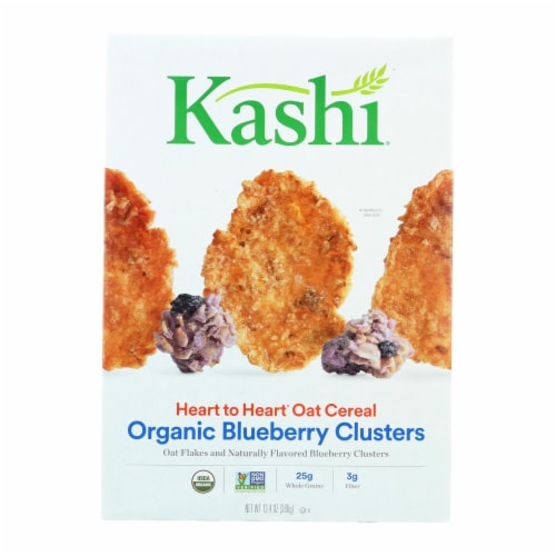 Kashi Blueberry Clusters Organic Cereal Perspective: front