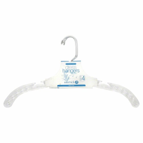 Merrick Crystal Cut Dress Hangers - Clear Perspective: front