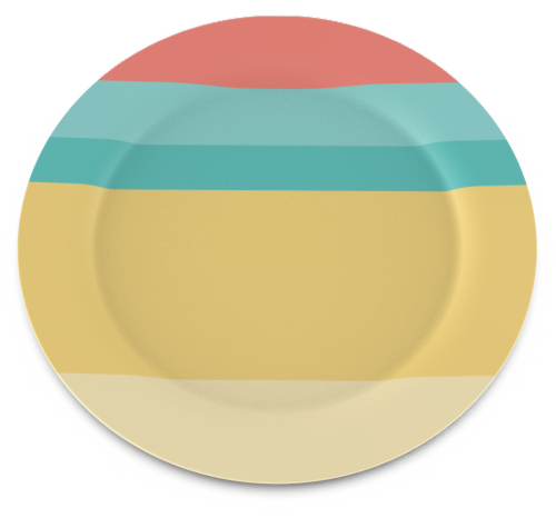 IG Design Striped Plate Perspective: front