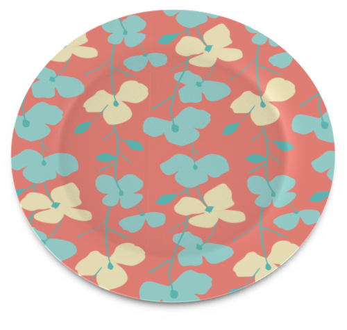 IG Design Floral Plate Perspective: front