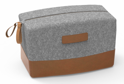 IG Design Travel Bag - Gray/Brown Perspective: front