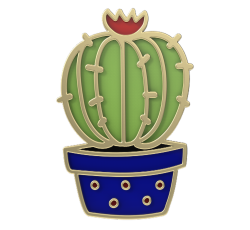 IG Design Cactus Pin Perspective: front