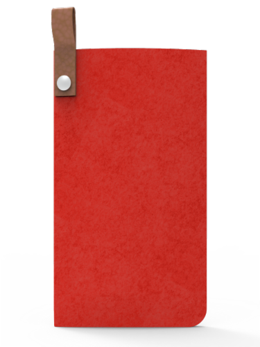 IG Design Felt Glasses Case - Red Perspective: front