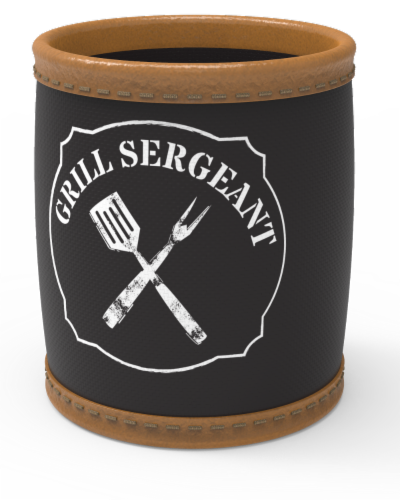 IG Design Grill Sergeant Koozie Perspective: front