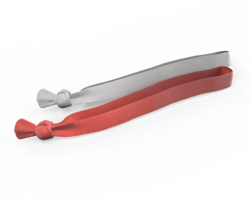 IG Design Headbands - Red/Silver Perspective: front