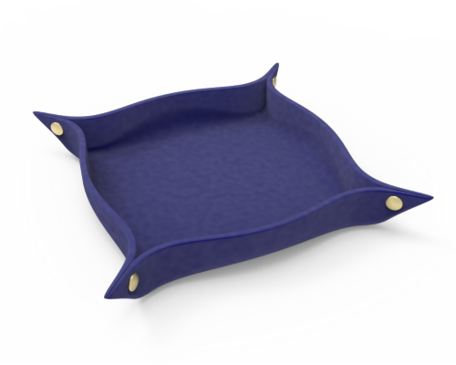 IG Design Catch All Tray - Navy Perspective: front
