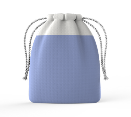 IG Design Drawstring Bag - Lavender/White Perspective: front