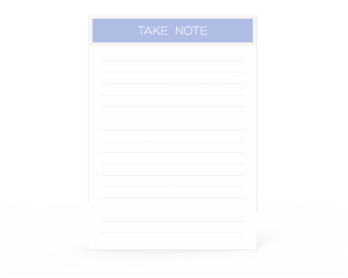 IG Design Take Note Pad Perspective: front
