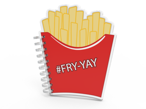 IG Design Fry Notebook Perspective: front