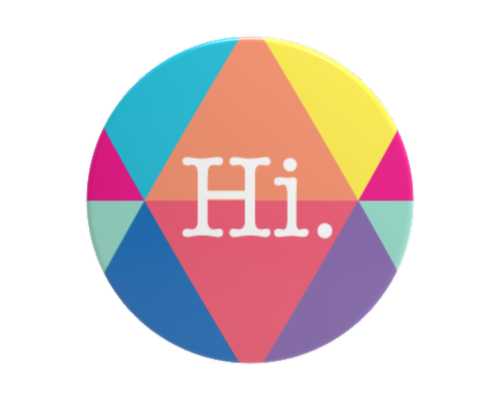 IG Design Buttons - Rainbow Perspective: front