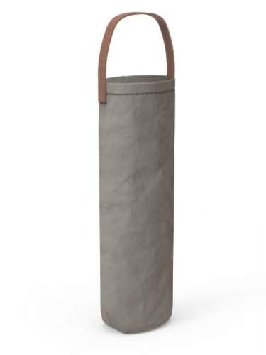 IG Design Kraft Wine Bag - Gray Washed Perspective: front