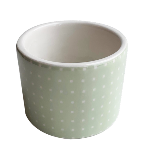 IG Design Ceramic Votive Candle Holder - Green Perspective: front