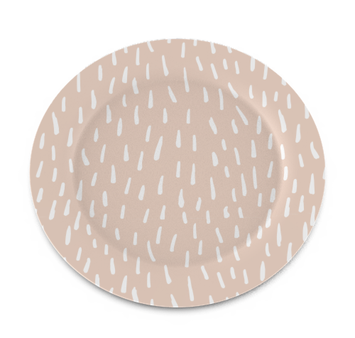 IG Design Melamine Plate - Pink Perspective: front