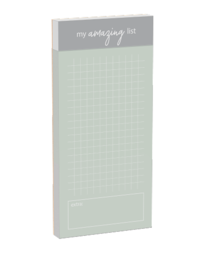 IG Design My Amazing List Magnetic Notepad Perspective: front