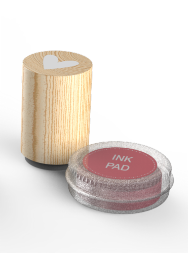 IG Design Stamp and Ink Pad - Heart Perspective: front