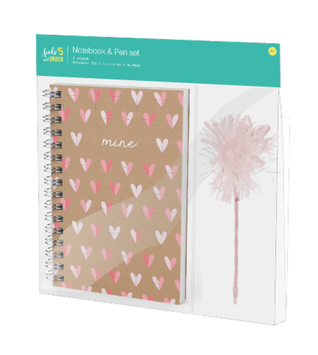 IG Design Notebook and Pen Set - Kraft Perspective: front