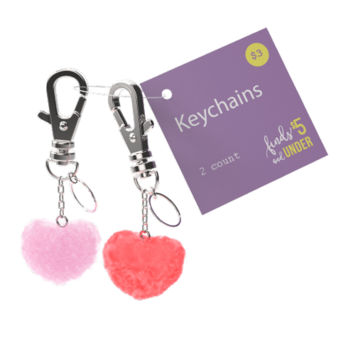 IG Design Heart Keychains Perspective: front