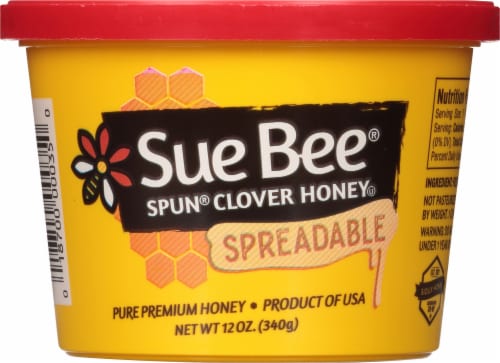 Sue Bee Spun Clover Honey Spread Perspective: front