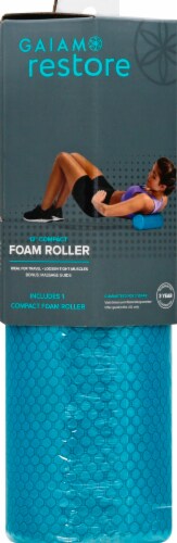 Gaiam Restore™ Compact Foam Roller - Teal Perspective: front