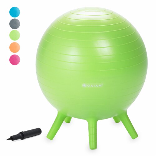 GAIAM Kids Stay-N-Play Ball - Lime Perspective: front