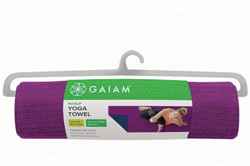 Smith S Food And Drug Gaiam No Slip Yoga Towel Grape Navy 1 Ct