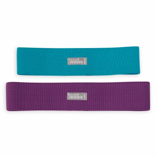 Gaiam Restore Hip Bands - Purple/Blue Perspective: front