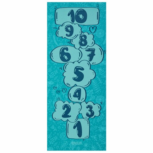 Gaiam Kidnasium Hopscotch Yoga Mat Perspective: front