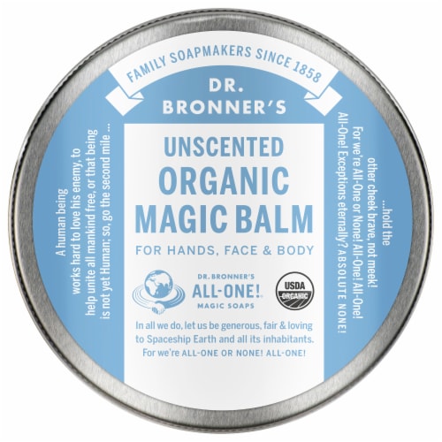 Dr Bronner's Baby Unscented Organic Magic Balm Perspective: front