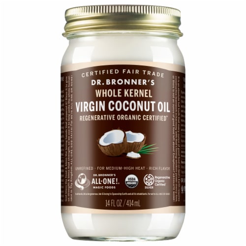 Dr. Bonner's Organic Virgin Coconut Oil Perspective: front