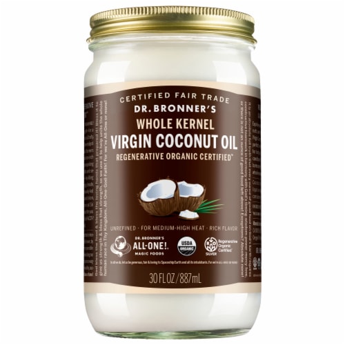 Dr. Bonner's Organic Virgin Coconut Oil Perspective: front