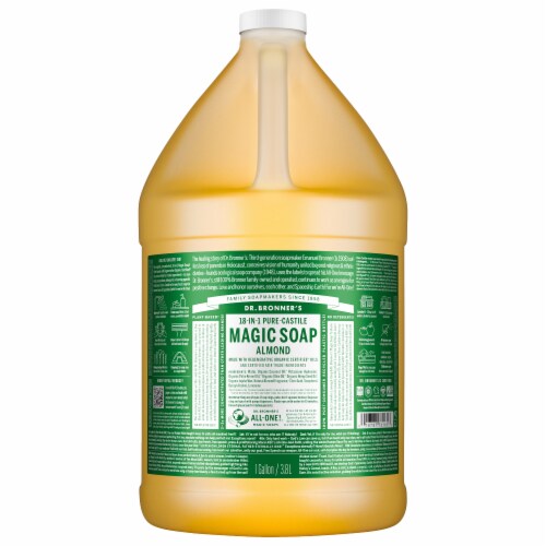 Dr. Bronners Almond Castile Liquid Soap Perspective: front