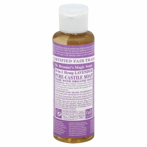 Dr. Bronner's Magic Lavender Castile Liquid Soap Perspective: front