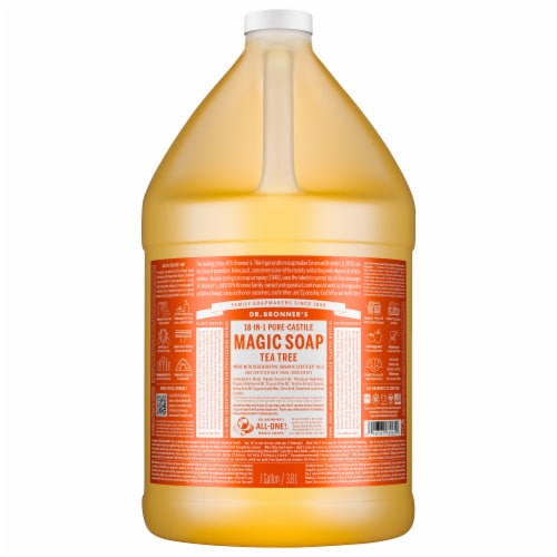 Dr. Bronners 18 In 1 Hemp Tea Tree Pure Castile Soap Perspective: front