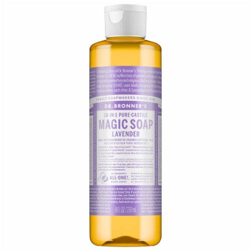 Dr. Bronner's Lavender Castile Liquid Soap Perspective: front