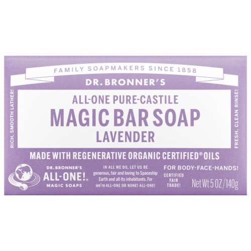 Dr. Bronner's All-One Hemp Lavender Pure-Castile Bar Soap, 5 oz