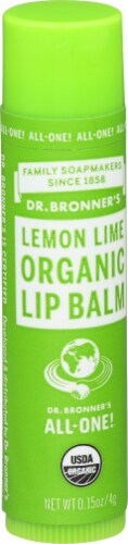 Dr. Bronner's Magic Lemon Lime Lip Balm Perspective: front
