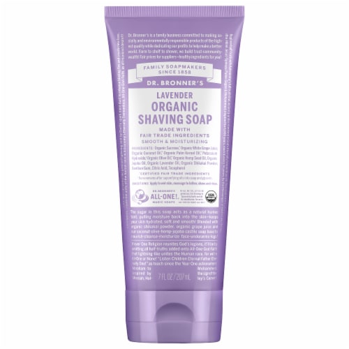 Dr. Bronner's Shave Gel Lavender Ft Perspective: front
