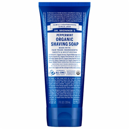Dr. Bronner's Shave Gel Peppermint Perspective: front