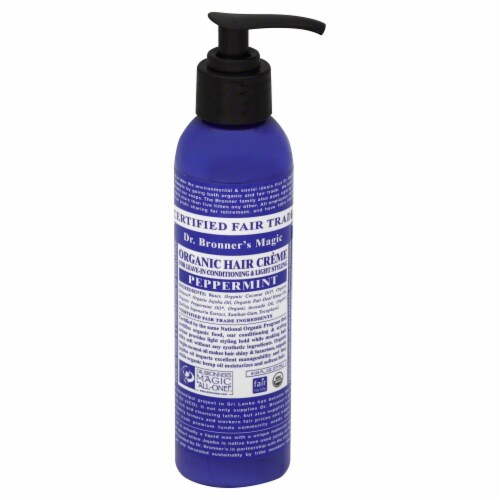 Dr. Bronner's Organic Peppermint Hair Cream Perspective: front