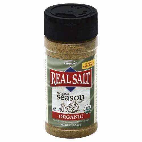 Redmond Real Salt Organic Natural Sea Salt Perspective: front